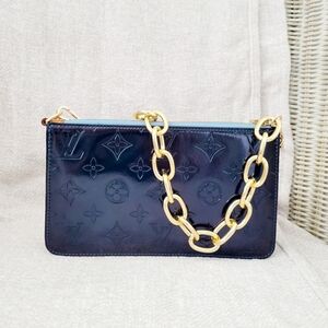Louis Vuitton Dark Blue Pochette Handbag